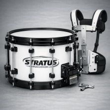 CAIXA MARCIAL PROFISSIONAL 14"x12" DE ARO DUPLO COM COLETE STRATUS PERCUSSION