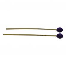 Par de baquetas marca Mike Balter para Marimba, modelo 81R Rattan Handles Purple Yarn