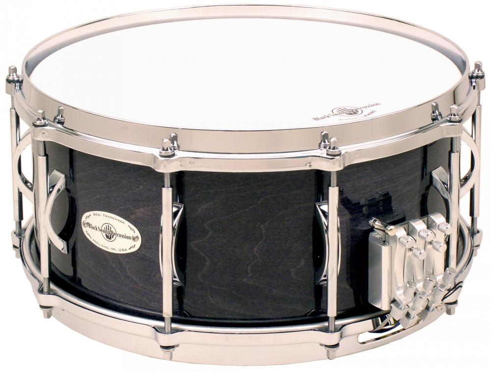Caixa clara Black Swamp, 6,5x14", madeira Maple, modelo Multissonic com