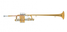 Trompete marca Regency modelo Triunfal, com afinação em Bb